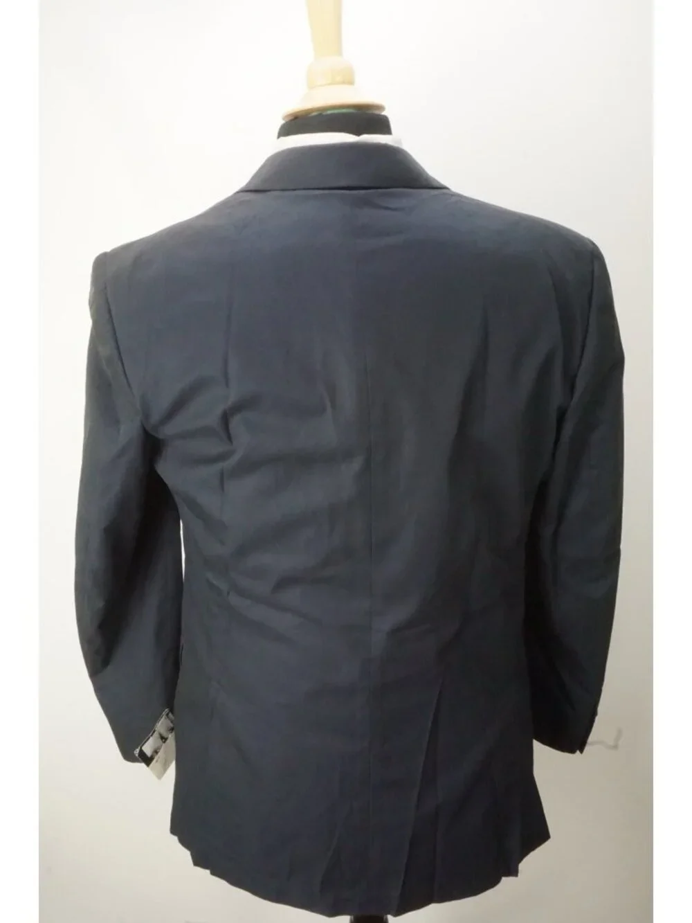 Burberry London Blue 100% Cotton 2 Pc Suit Jacket Pants 46L US BRAND NEW